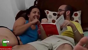 Fucking with condom in the grandma's room. SAN014