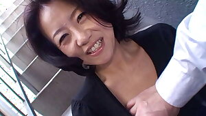 japanese mature amateur - real orgasm and creampie